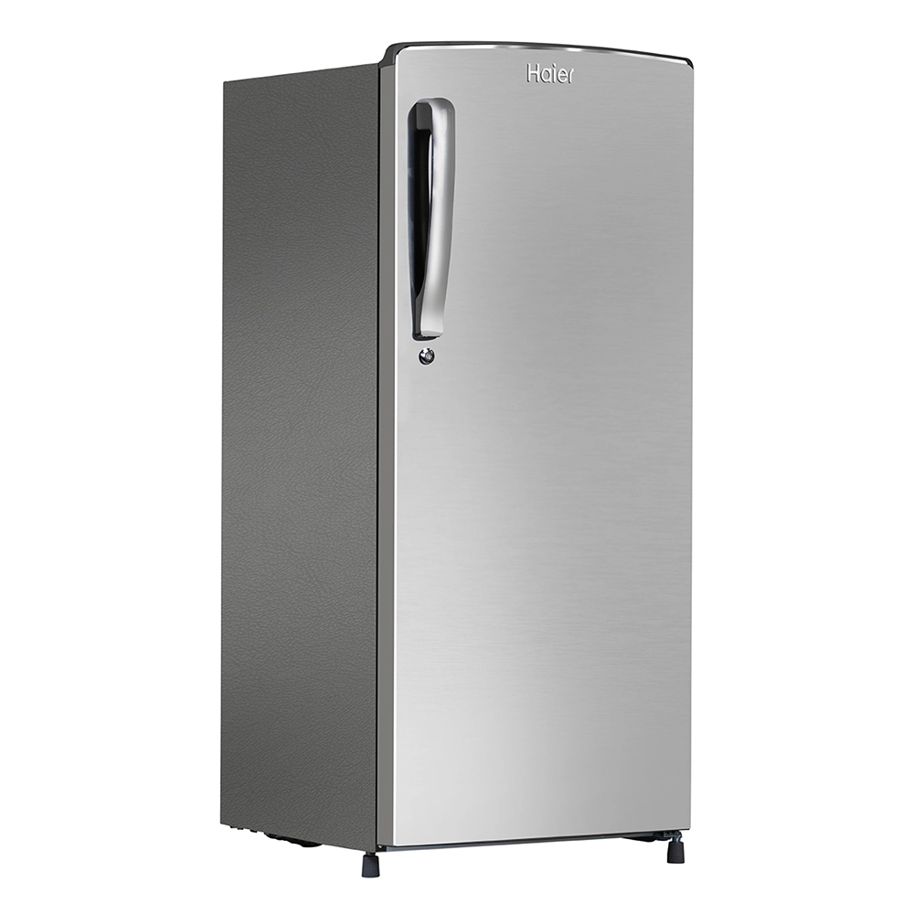 Haier 205L 2 Star Direct Cool Single Door Refrigerator with Toughened Glass Shelf comes in stylish inox steel finish HRD-2262BIS-N